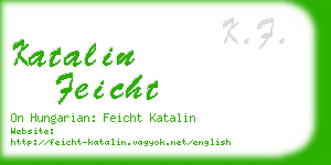 katalin feicht business card